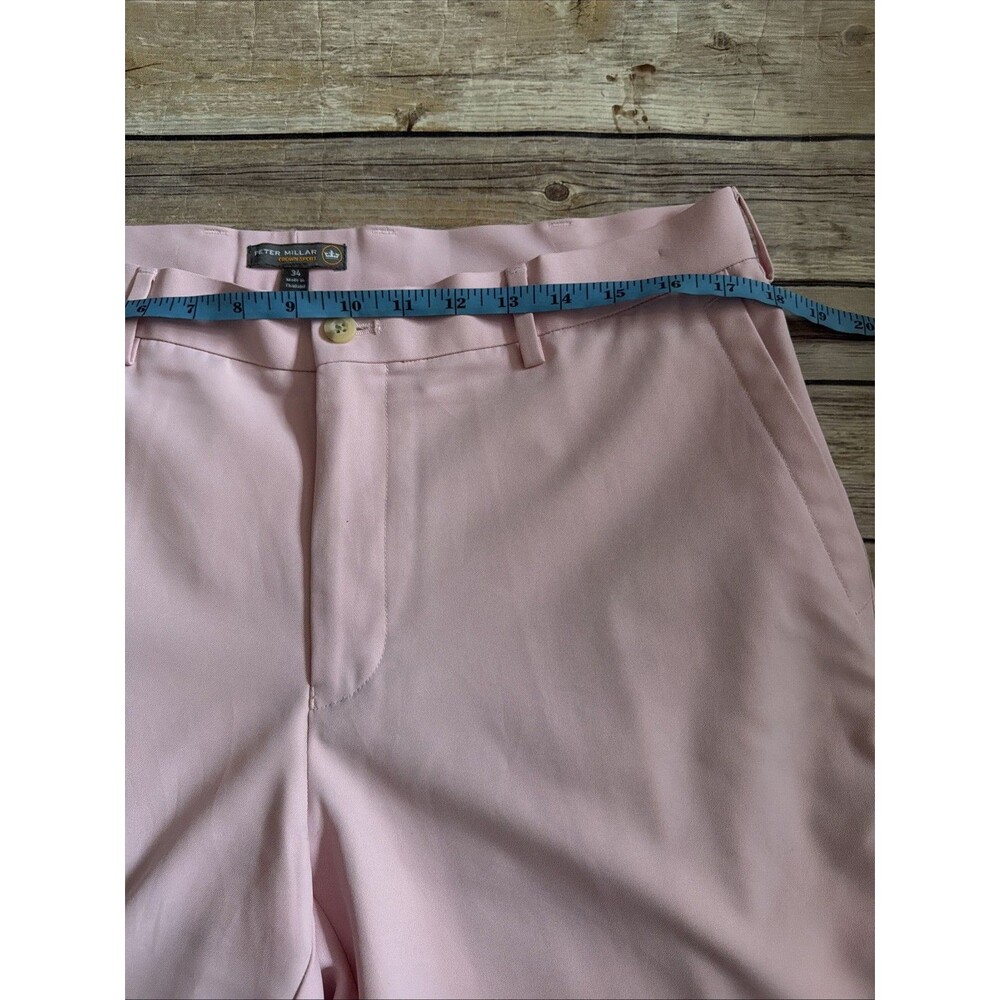 Peter Millar Shorts Mens 34 Pink Crown Sport Golf Performance Stretch - Picture 3 of 6